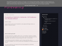 Screenshot des Blogs purevanity