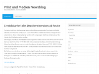 Screenshot des Blogs Print und Mediannews Blog