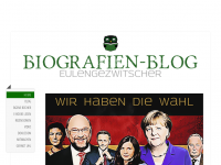 Screenshot des Blogs Eulengezwitscher. Der Biografien-Blog.