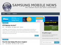 Screenshot des Blogs Samsung Galaxy S3 – Fanpage