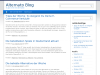 Screenshot des Blogs Alternato Blog