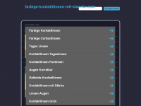 Screenshot des Blogs Farbige Kontaktlinsen mit Stärke