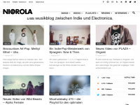 Screenshot des Blogs nicorola – musikblog