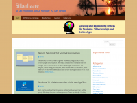 Screenshot des Blogs Silberhaare