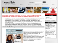 Screenshot des Blogs Luxusflair – Ihr Marktplatz für Luxus