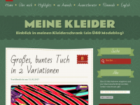 Screenshot des Blogs Meine Kleider