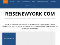 Screenshot des Blogs Reise New York