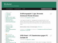 Screenshot des Blogs kickstat.de