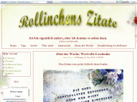 Screenshot des Blogs Rollinchens Zitate