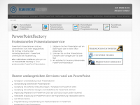 Screenshot des Blogs PowerPoint Factory