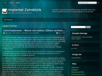 Screenshot des Blogs Implantat Zahnklinik