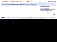 Screenshot des Blogs Sammelsurium des Reisens