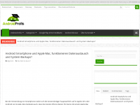 Screenshot des Blogs Android-Profis.de