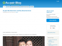 Screenshot des Blogs Au-pair Blog