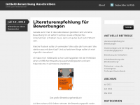 Screenshot des Blogs Initiativbewerbung und vieles mehr