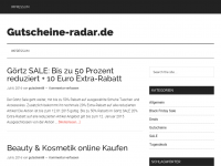 Screenshot des Blogs Gutscheine Radar