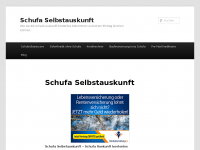 Screenshot des Blogs Schufa Selbstauskunft