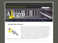Screenshot des Blogs Musikinstitut – Allegro