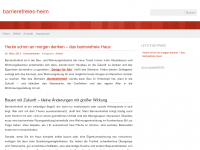 Screenshot des Blogs Barrierefreies Heim