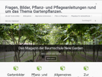 Screenshot des Blogs Blog der Baumschule NewGarden