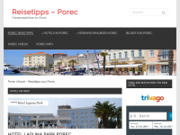 Screenshot des Blogs Porec Reiseblog