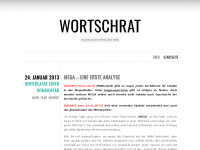 Screenshot des Blogs Wortschrat