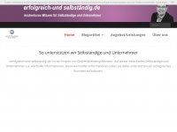 Screenshot des Blogs Erfolgreich und Selbständig