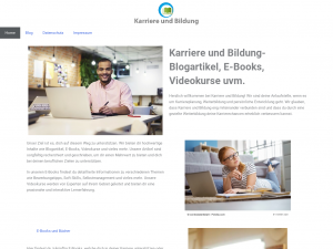 Screenshot des Blogs Karriere und Bildung