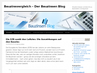 Screenshot des Blogs Der Bauzinsen Blog