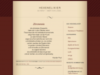 Screenshot des Blogs Hexenelixier