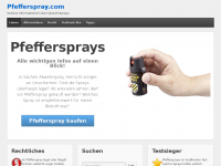 Screenshot des Blogs Pfefferspray Blog