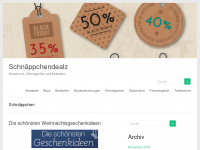 Screenshot des Blogs Schnäppchentreff.de