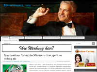 Screenshot des Blogs Maennerwelt