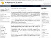 Screenshot des Blogs Philosophische Schnipsel