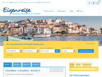 Screenshot des Blogs Eigenreise Blog | Rundreise Portugal – Tipps und Tricks