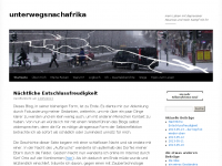 Screenshot des Blogs unterwegsnachafrika