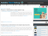 Screenshot des Blogs Addis Techblog