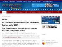 Screenshot des Blogs Deutsch-Amerikanisches Volksfest Grafenwöhr