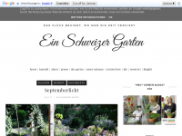 Screenshot des Blogs Ein Schweizer Garten