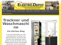 Screenshot des Blogs Waschmaschinen und Trockner