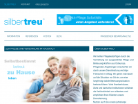 Screenshot des Blogs silbertreu – betreut zuhause leben