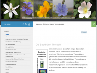 Screenshot des Blogs Die Bachblüten Therapie