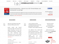 Screenshot des Blogs Verbraucherschutz.de