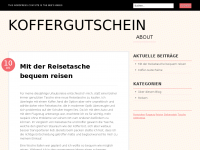 Screenshot des Blogs Kofferblog