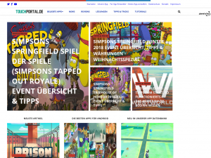 Screenshot des Blogs Touchportal – Android und iOS