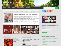 Screenshot des Blogs die weinpresse