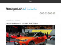 Screenshot des Blogs Motoreport.de