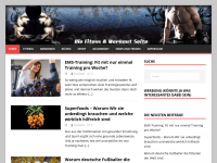 Screenshot des Blogs http://www.fitness-und-workout.de/