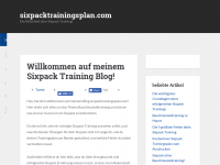 Screenshot des Blogs Die Wahrheit über Sixpack Training