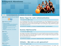 Screenshot des Blogs Erfolgreich Langfristig Abnehmen